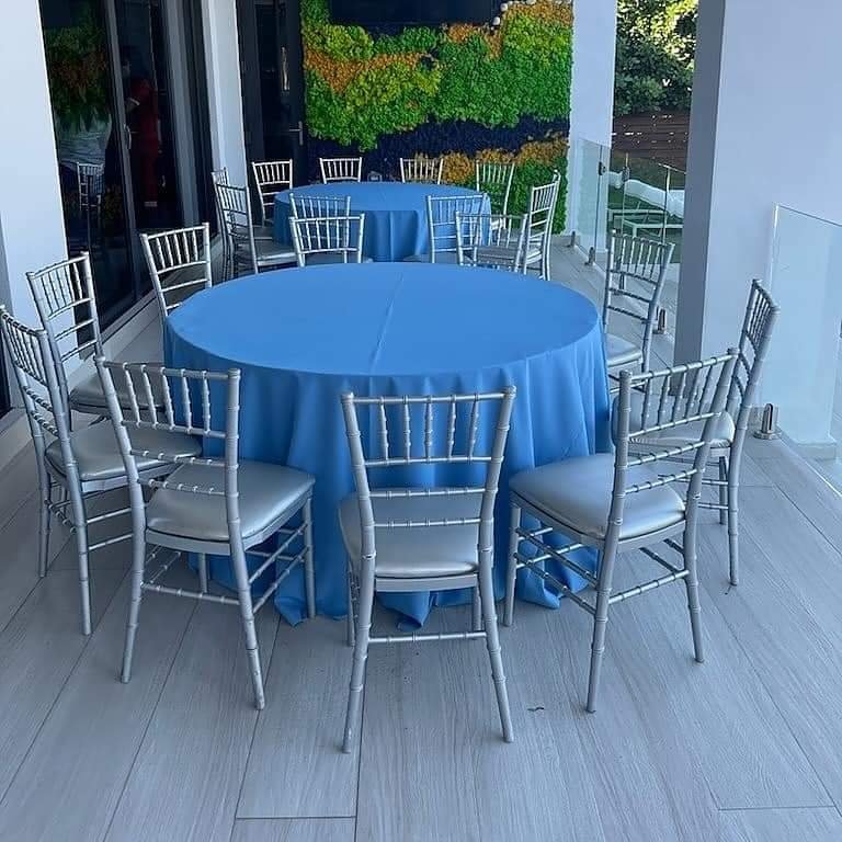 Chiavari chairs silver